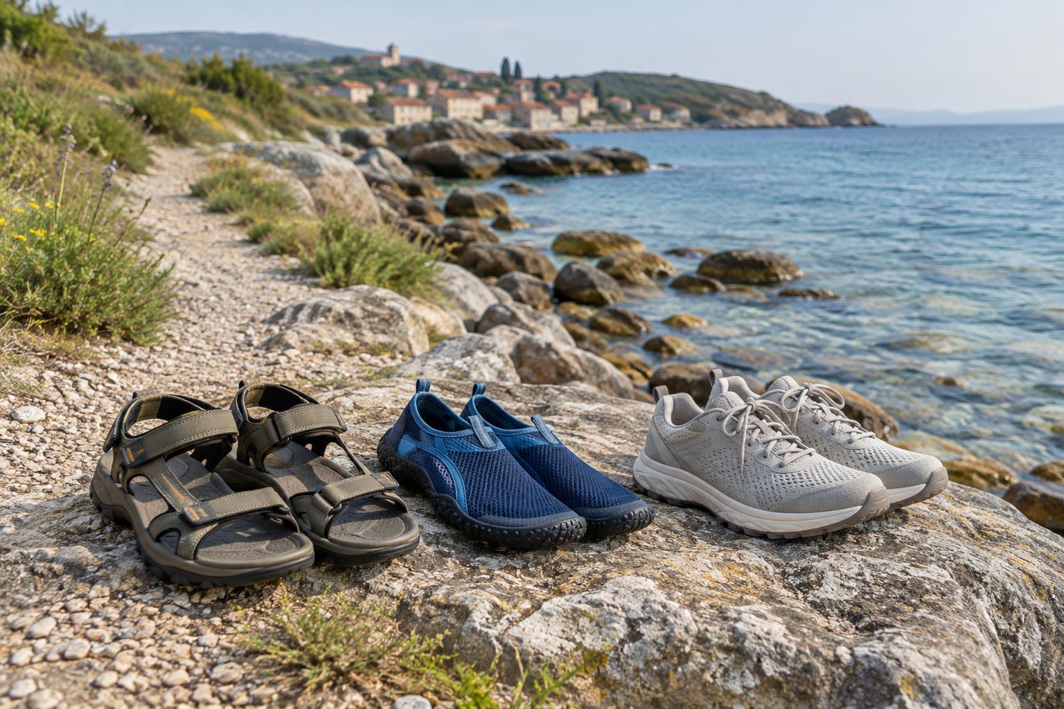 Walking Sandals, Water Shoes or Trainers? Choosing Footwear for a Coastal Trip